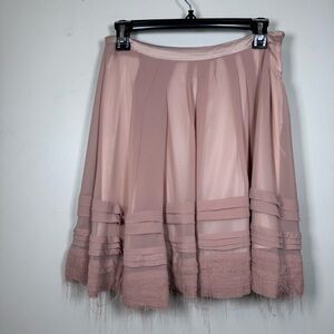 Eryn Brinie Light Pink A-Line Skirt
